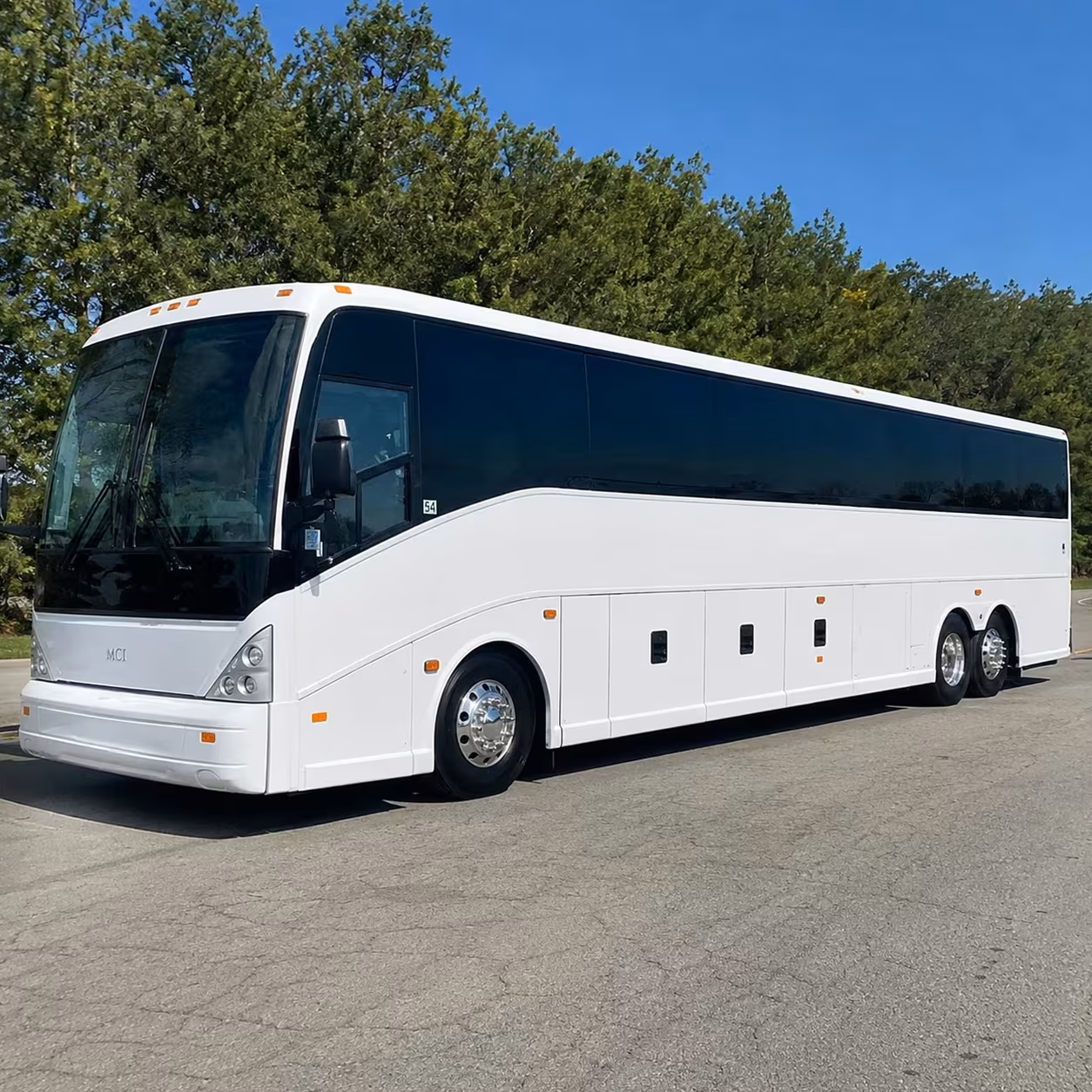 columbia 56 passenger charter bus rental