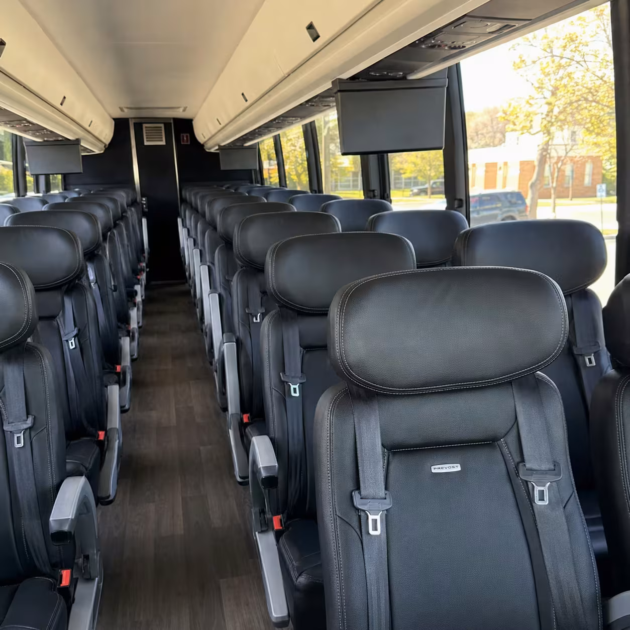 columbia charter bus interior