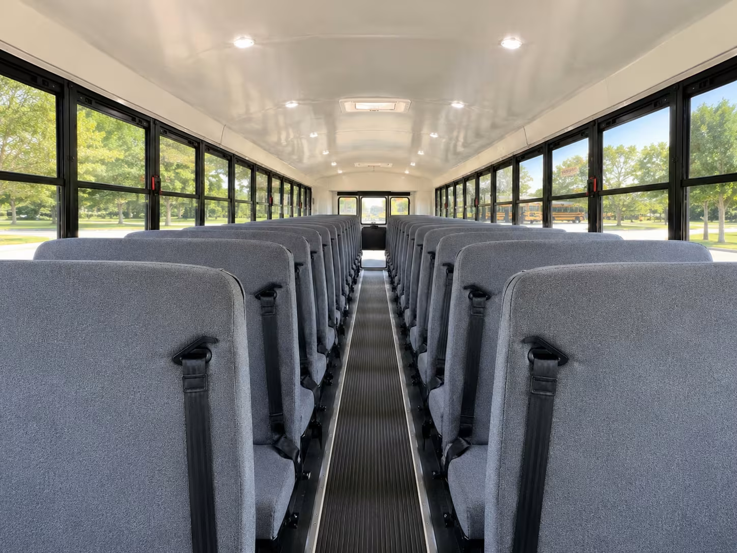 school bus inside